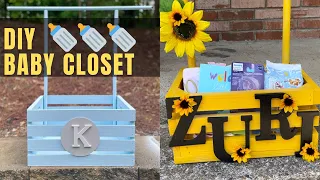 DIY baby closet | Wooden baby crate | How To | The Perfect Baby Shower Gift | 2022