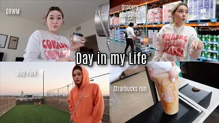 7AM productive day in my life | grocery shopping, dog park, cleaning