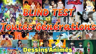 Blind Test Dessins Animés, toutes generations (avec chansons françaises)