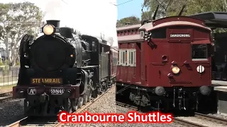 Steamrail Cranbourne Line Steam & Electric Shuttles; A2 986 & the Tait