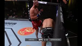 Dominick Reyes get knocked out by Jira Prochazka