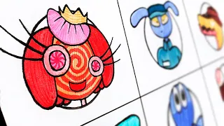 Drawing All The Door Icons of the New Characters [The Amazing Digital Circus episode 2]