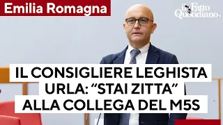 Emilia Romagna, consigliere leghista urla “stai zitta” alla collega dei 5 Stelle: “Inaccettabile”