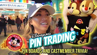 Disneyland Pin Trading!|Castmember Trivia🤔