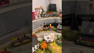 My husband’s train room is a constant work in progress! #modeltrainlayout #hobby #trainaddict 🚂🛤️💒🏔️