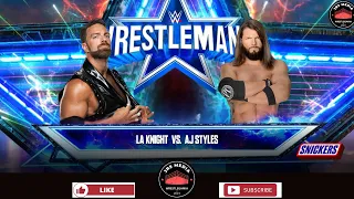 WRESTLEMANIA 40 | What If? | LA Knight vs AJ Styles | WWE 2k23 Gameplay