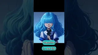 Sapphire in real life, Animated characters , AI Generated, (Steven Universe)
