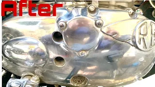 Royal Enfield Engine Cleaning and Buffing at Home