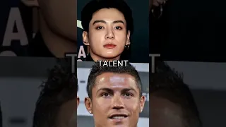 JUNGKOOK vs RONALDO #jungkook #bts #ronaldo #football #messi #shorts #anime