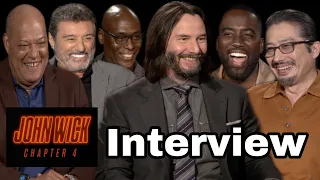 JOHN WICK 4 CAST INTERVIEWS: Keanu Reeves, Hiroyuki Sanada, Ian McShane, Laurence Fishburne & more!