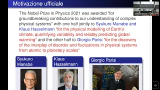 Il Premio Nobel per la Fisica 2021: Fluttuazioni, Disordine e Clima