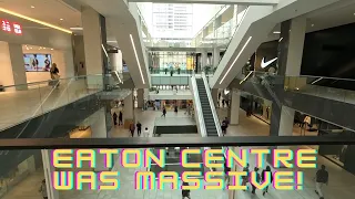 shopping in the EATON CENTRE in Montreal