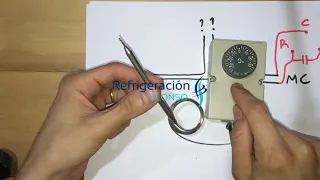 Colocación de Termostato de ambiente para refrigeración  +30 -30