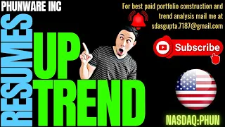 PHUNWARE INC UPTREND RESUMES | PHUN STOCK ANALYSIS | PHUN STOCK FORECAST | PHUN STOCK TARGET | PHUN