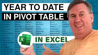 Excel Trick: How To Calculate YTD In A Pivot Table - Episode 2565