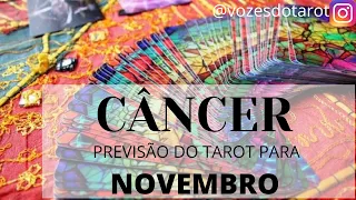 CÂNCER NOVEMBRO 2021 - É HORA DE SE ESTABILIZAR.