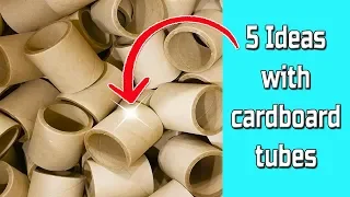 5 Ideas with cardboard tubes - Ecobrisa DIY