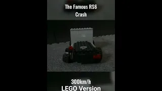 The RS6 Crash Recreated in LEGO (Also Credits to: @-BRICKSnCARS- and @Medaniel_AndHis_friends.