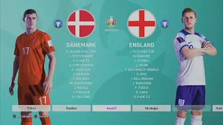 Dänemark - England Highlights || EM 2024 Prognose Gruppe C (PES 2020) 4K PS5