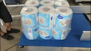 semi automatic double row toilet paper roll 48/ rolls packaging machine