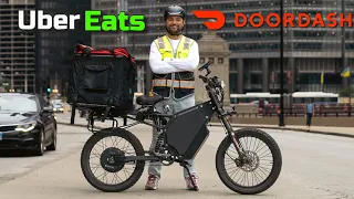 City Biking Adventures: Uber Eats and DoorDash in Chicago