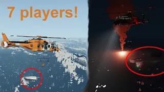 [Stormworks] Multiplayer: Intense and dangerous rescues with epic helicopter!