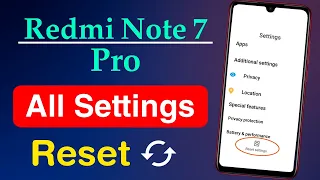 How to Reset Settings in Redmi Note 7 Pro | Redmi Note 7 Pro Settings Reset Kaise Kare