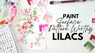 Paint Lilac Flowers in Watercolor (that you could license)!