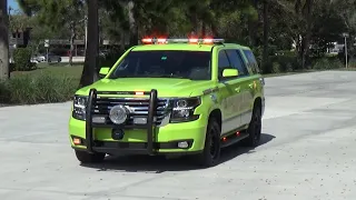 *Q* Palm Beach Gardens Fire Rescue Rescue 61 & EMS 61 responding with Lights and Sirens