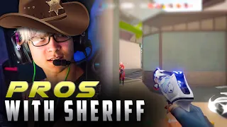 WHEN PROS PICK SHERIFF | BEST SHERIFF PLAYS | VALORANT MONTAGE #HIGHLIGHTS