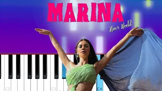 MARINA - Man's World (Piano Tutorial)