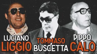 Pippo Calò vs Tommaso Buscetta vs Luciano Liggio Maxiprocesso a cosa nostra (1986)