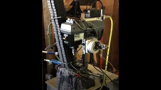 Shop-made DIY automated drill press. Automated hole drilling using pneumatics and PLC.