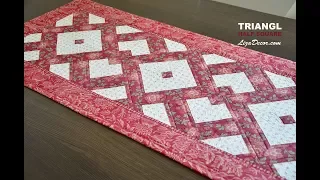 Patchwork tutorial Triangl Half Square - Rychlé šití z pruhů