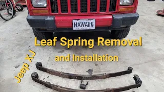 Leaf Spring and Bushing Replacement Tips on a Jeep from Quadratec! Cherokee XJ #jeepxj