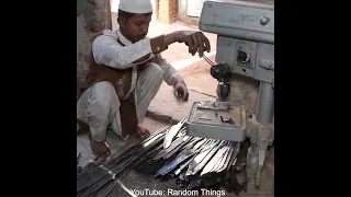 Process of Making Meat Cutting Knife From an Old Saw Blade