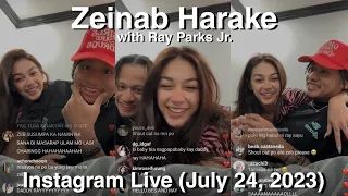 Zeinab Harake "Bebe time" with Ray Parks Jr. - Instagram Live (July 24, 2023)
