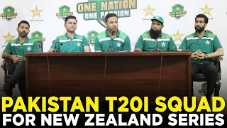 Press Conference - Selection Committee Announces Pakistan T20I Squad for New Zealand Series | MA2A