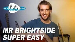 Mr Brightside - Simple acoustic guitar tutorial - The Killers