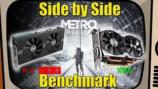 Metro Exodus RX 580 vs GTX 1060 Side By Side Benchmark!