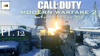 COD MW2 Remastered 4K {Gameplay} Walkthrough Part 12 "Contingency" [XBOX ONE X]