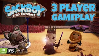 Sackboy: A Big Adventure | 3 Player Couch Co-op | PC Gameplay | 1440p | RTX 3060 | Ryzen 5 3600