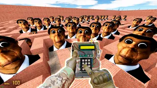 OBUNGA is chasing us in the maze in Garry's Mod NEXTBOT