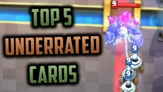 TOP 5 UNDERRATED CARDS IN CLASH ROYALE // Best off meta decks/cards that you can have success using!