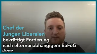 Schaltgespräch mit Jens Teutrine (FDP, Bundesvorsitzender Junge Liberale) am 14.05.2021