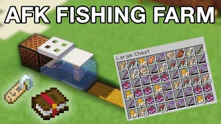 Minecraft AFK Fishing Farm -  Simple and Fast!