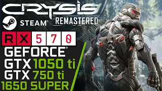 Crysis Remastered STEAM | GTX 1050 ti | RX 570 | 1650 SUPER | GTX 750 ti | PC Performance Gameplay!