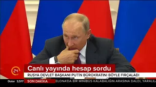 Putin canlı yayında hesap sordu