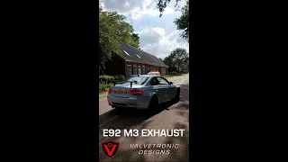 INSANELY LOUD BMW E92 M3 with VALVETRONIC Designs Exhaust #bmw #m3 #exhaust