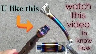 Coloring of chrome & stainless steel using of heat